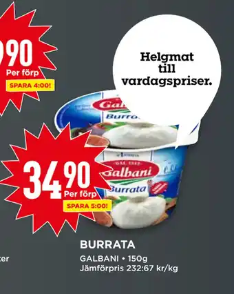 Willys BURRATA erbjuda