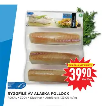 Willys Hemma RYGGFILÉ AV ALASKA POLLOCK erbjuda