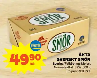 Stora Coop ÄKTA SVENSKT SMÖR erbjuda