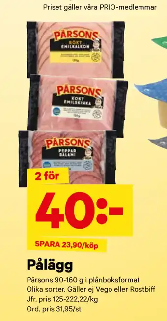 City Gross Pålägg erbjuda