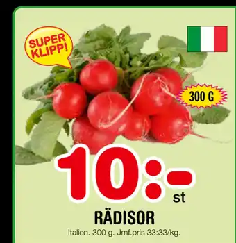 Nya Pulsen RÄDISOR erbjuda