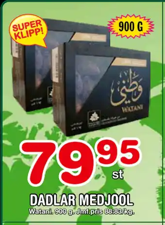 Nya Pulsen DADLAR MEDJOOL erbjuda