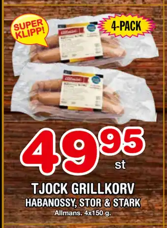 Nya Pulsen TJOCK GRILLKORV erbjuda