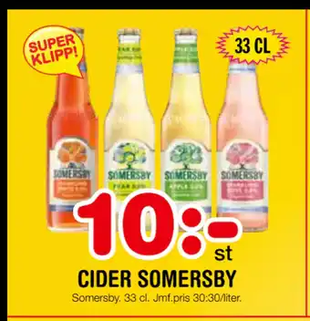 Nya Pulsen CIDER SOMERSBY erbjuda