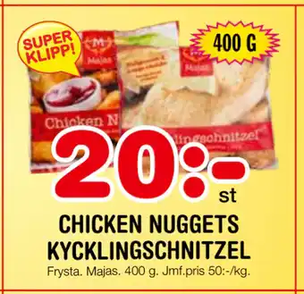 Nya Pulsen CHICKEN NUGGETS KYCKLINGSCHNITZEL erbjuda
