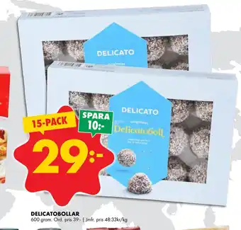 ÖoB DELICATOBOLLAR erbjuda