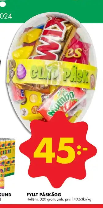 ÖoB FYLLT PÅSKÄGG erbjuda
