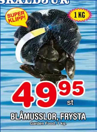 Nya Pulsen BLÅMUSSLOR, FRYSTA erbjuda