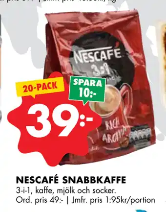 ÖoB NESCAFÉ SNABBKAFFE erbjuda