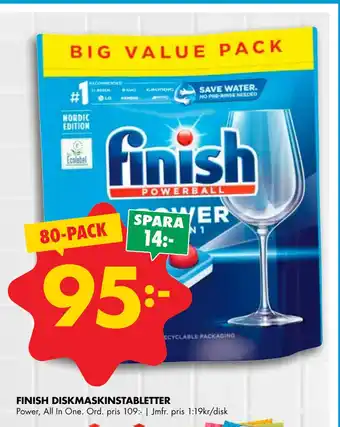 ÖoB FINISH DISKMASKINSTABLETTER erbjuda