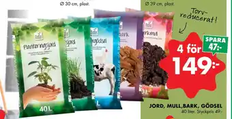 ÖoB JORD, MULL,BARK, GÖDSEL erbjuda