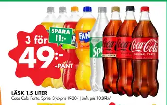 ÖoB LÄSK 1,5 LITER erbjuda