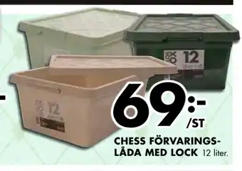 ÖoB CHESS FÖRVARINGSLÅDA MED LOCK erbjuda