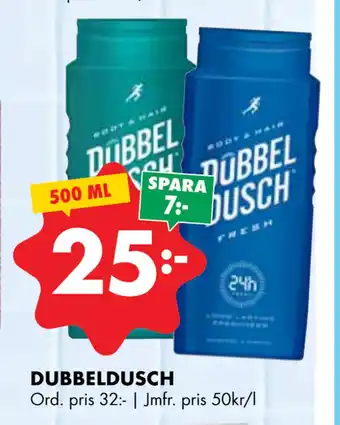 ÖoB DUBBELDUSCH erbjuda