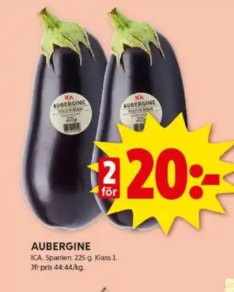 ICA Kvantum AUBERGINE erbjuda