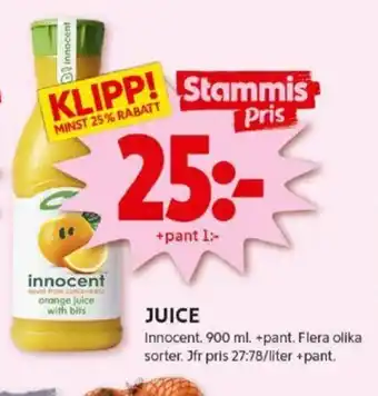 ICA Kvantum JUICE erbjuda