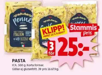 ICA Kvantum PASTA erbjuda