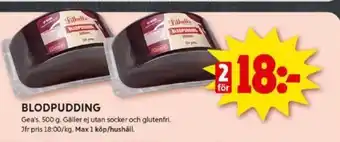 ICA Kvantum BLODPUDDING erbjuda
