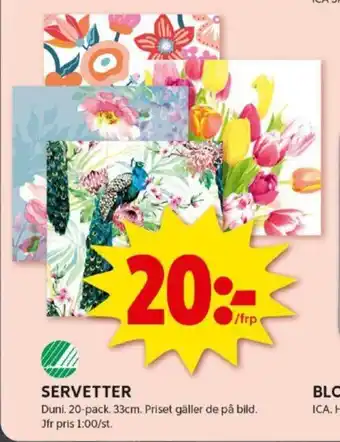 ICA Kvantum SERVETTER erbjuda