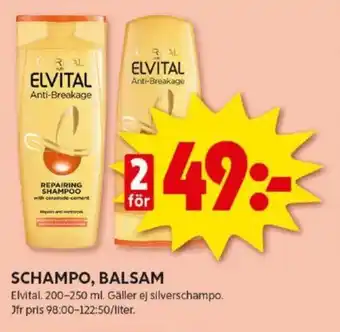 ICA Kvantum SCHAMPO, BALSAM erbjuda