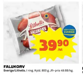 Coop Lithells falukorv erbjuda