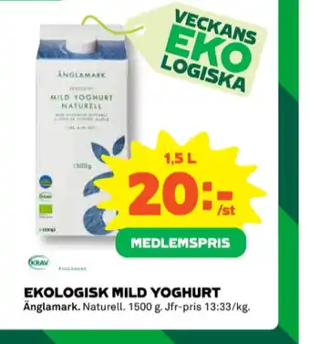 Coop Änglamark yoghurt erbjuda