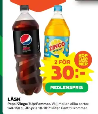 Coop Pepsi läskedryck erbjuda