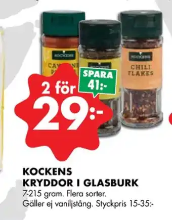 ÖoB Kockens kryddor erbjuda