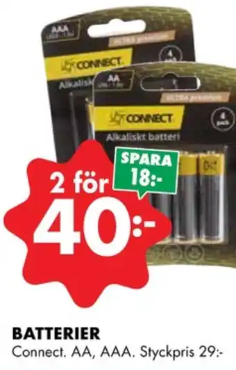 ÖoB Connect batterier erbjuda