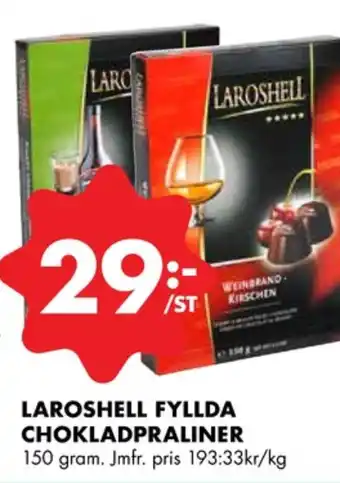 ÖoB Laroshell chokladask erbjuda