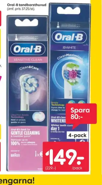 Rusta Braun oral-b borstar el-tandborste erbjuda