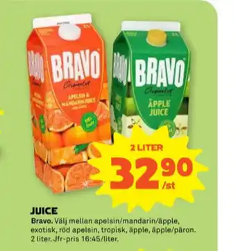 Stora Coop Bravo juice erbjuda