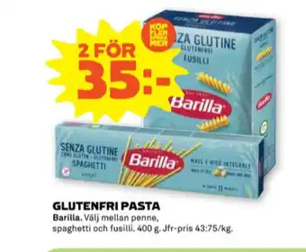Stora Coop Barilla pasta sorterad erbjuda
