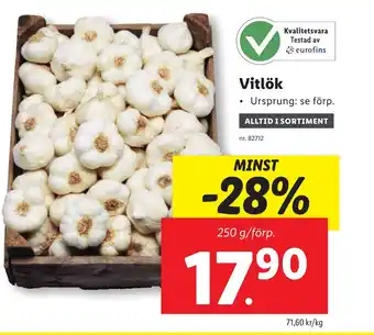 Lidl Vitlök erbjuda