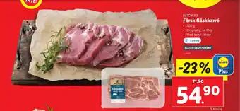Lidl Färsk fläskkarré erbjuda