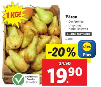 Lidl Päron erbjuda