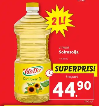 Lidl Solrosolja erbjuda