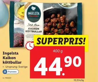 Lidl Ingelsta Kalkon köttbullar erbjuda