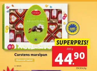 Lidl Carstens marsipan erbjuda