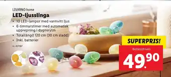 Lidl LED-ljusslinga erbjuda
