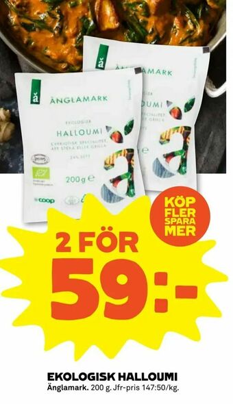 Coop Forum Ekologisk halloumi erbjuda