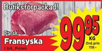 Supergrossen Fransyska erbjuda