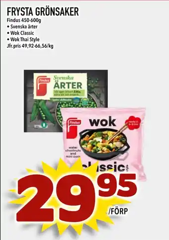 Supergrossen FRYSTA GRÖNSAKER erbjuda