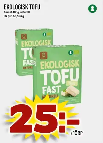 Supergrossen EKOLOGISK TOFU erbjuda