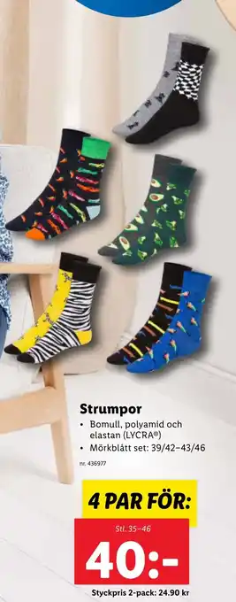 Lidl Strumpor erbjuda