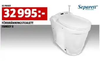 Bauhaus FÖRBRÄNNINGSTOALETT FAMILY II erbjuda