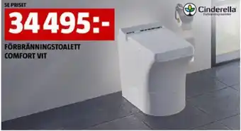 Bauhaus FÖRBRÄNNINGSTOALETT COMFORT VIT erbjuda