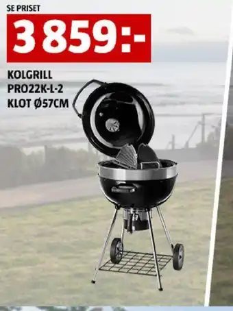 Bauhaus KOLGRILL PRO22K-L-2 KLOT Ø57CM erbjuda