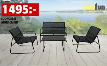 Bauhaus LOUNGESET MORA SVART erbjuda