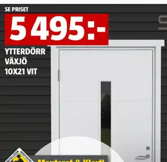 Bauhaus YTTERDÖRR VÄXJÖ 10X21 VIT erbjuda